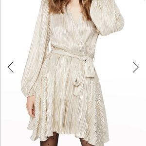 Bardot Bellissa Pleat Wrap dress Prosecco